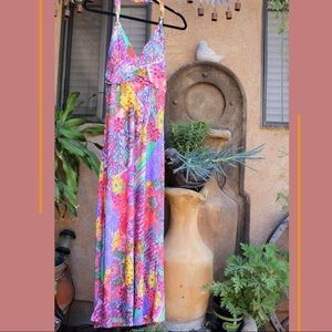 Christina Love full length halter dress